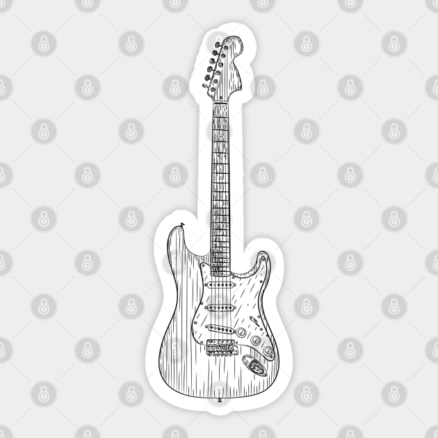 Guitar Sticker by TambuStore